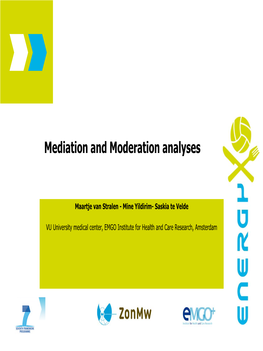 Mediation and Moderation Analyses