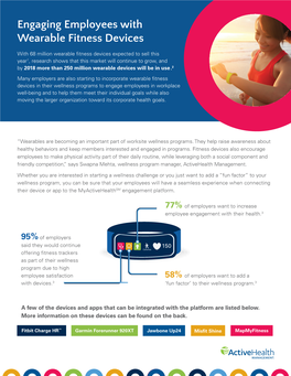 Engaging Employees with Wearable Fitness Devices