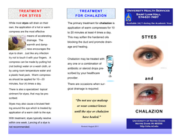STYES and CHALAZION