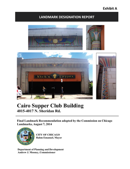 Cairo Supper Club Building 4015-4017 N