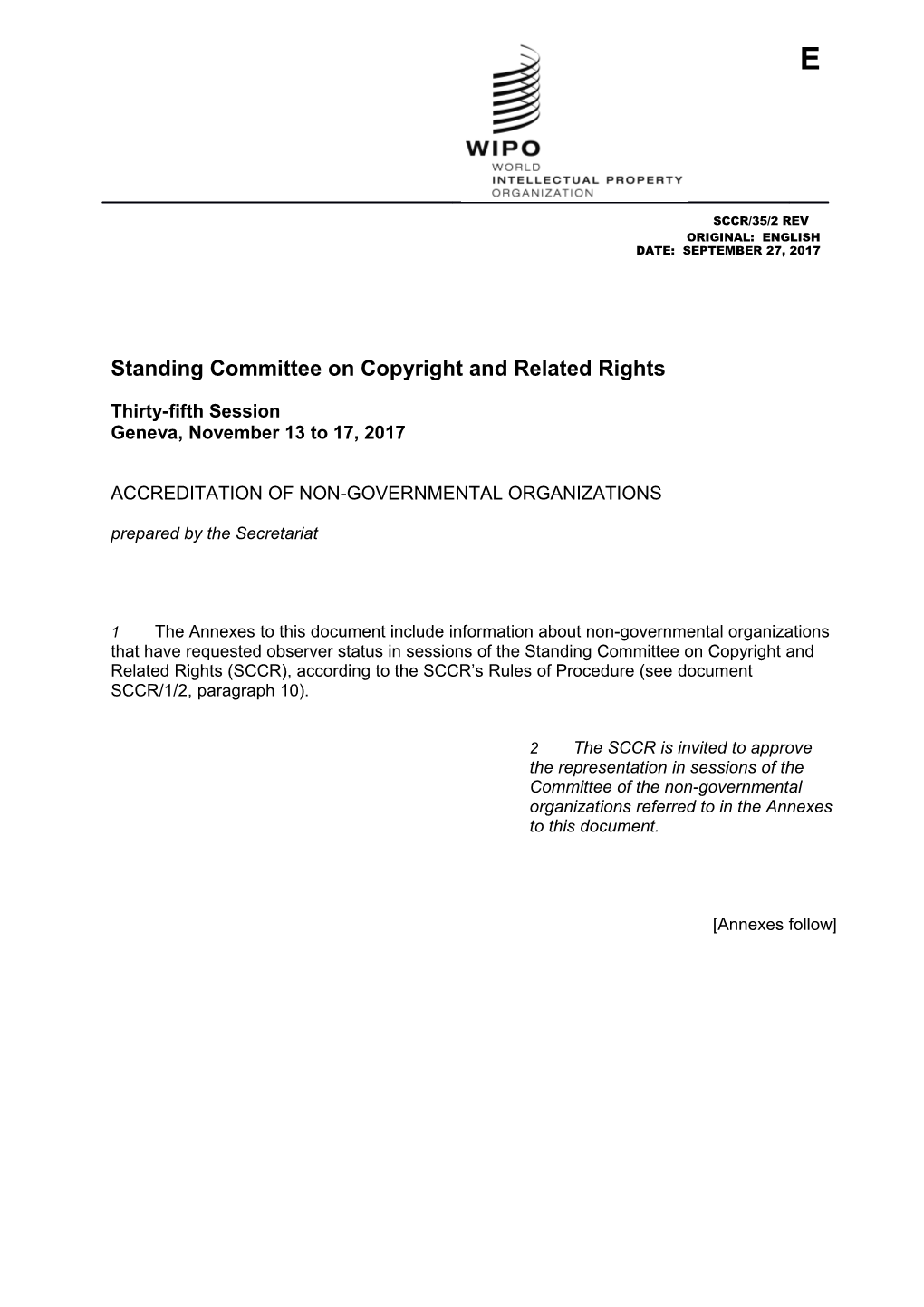 Standing Committee on Copyright and Related Rights s7