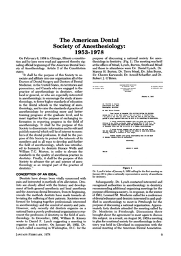 The American Dental Society of Anesthesiology