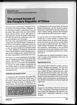The Armed Forces of the People's Republic of China