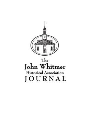 John Whitmer JOURNAL