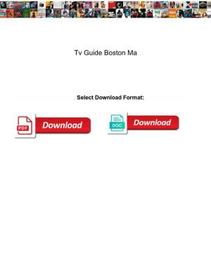 Tv Guide Boston Ma
