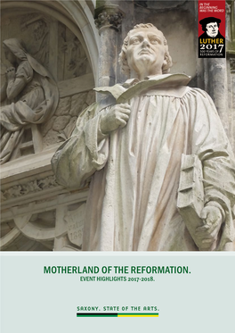 Motherland of the Reformation. Event Highlights 2017-2018