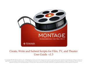 Montage User Guide 110.Mwd