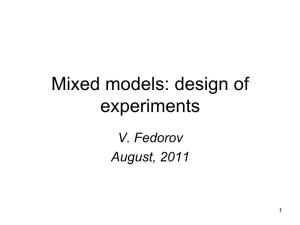 Introduction to Optimal Design of Experiments