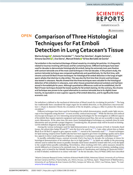 Comparison of Three Histological Techniques for Fat Emboli