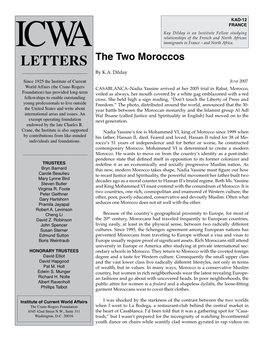 The Two Moroccos by K.A