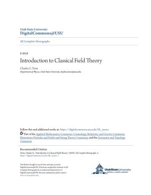 Introduction to Classical Field Theory Charles G
