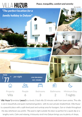 “The Perfect Location for a Family Holiday in Dalyan”
