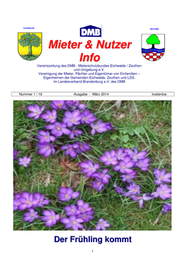 Mieter & Nutzer Info