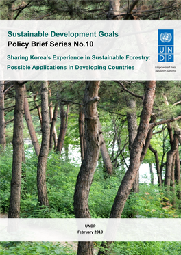 Sustainable Development Goals Policy Brief Series No.10