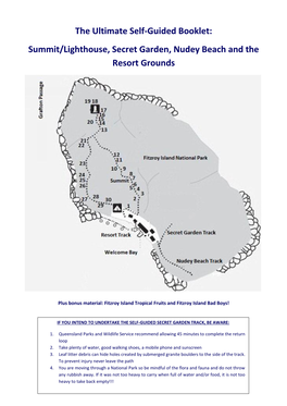 The Ultimate Self-Guided Booklet: Summit/Lighthouse, Secret Garden, Nudey Beach and the Resort Grounds