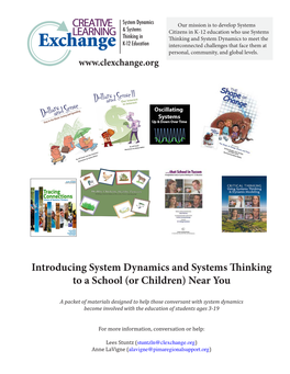 Introducing System Dynamics and Systems Thinking to a School (Or Children) Near You