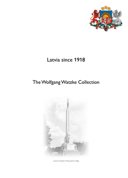 Latvia Since 1918