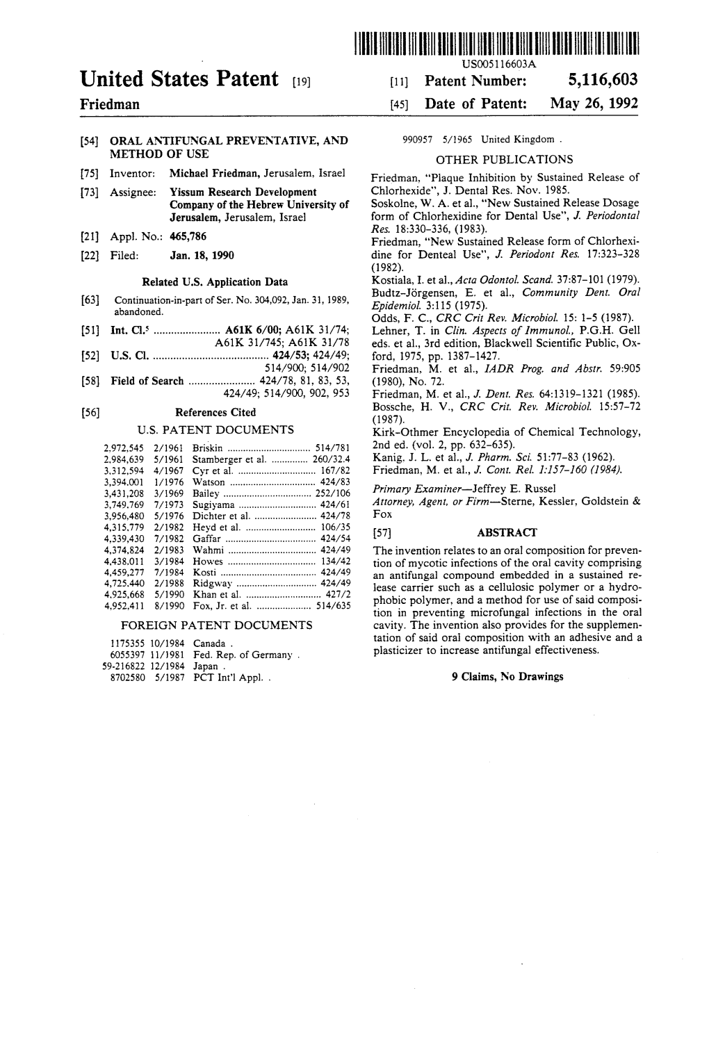 US5116603.Pdf