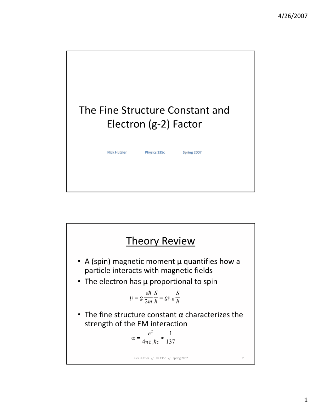 The Fine Structure Constant and Electron (G-2) Factor Theory Review