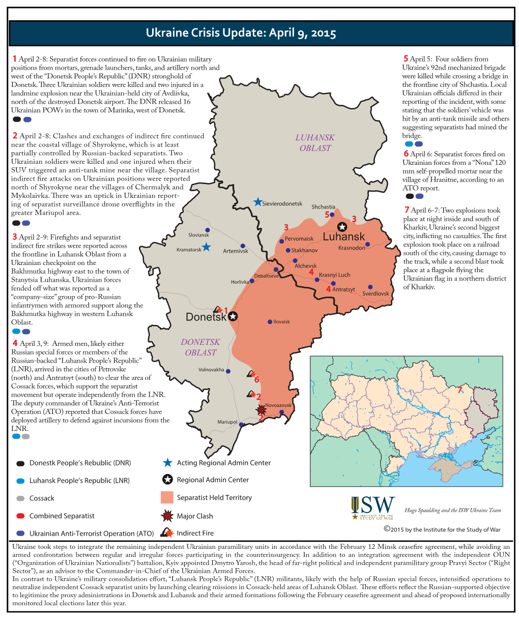 Ukraine SITREP 4-09-15