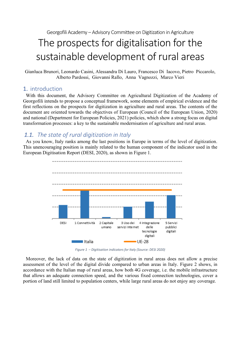 The Prospects for Digitalisation for the Sustainable Development of Rural Areas