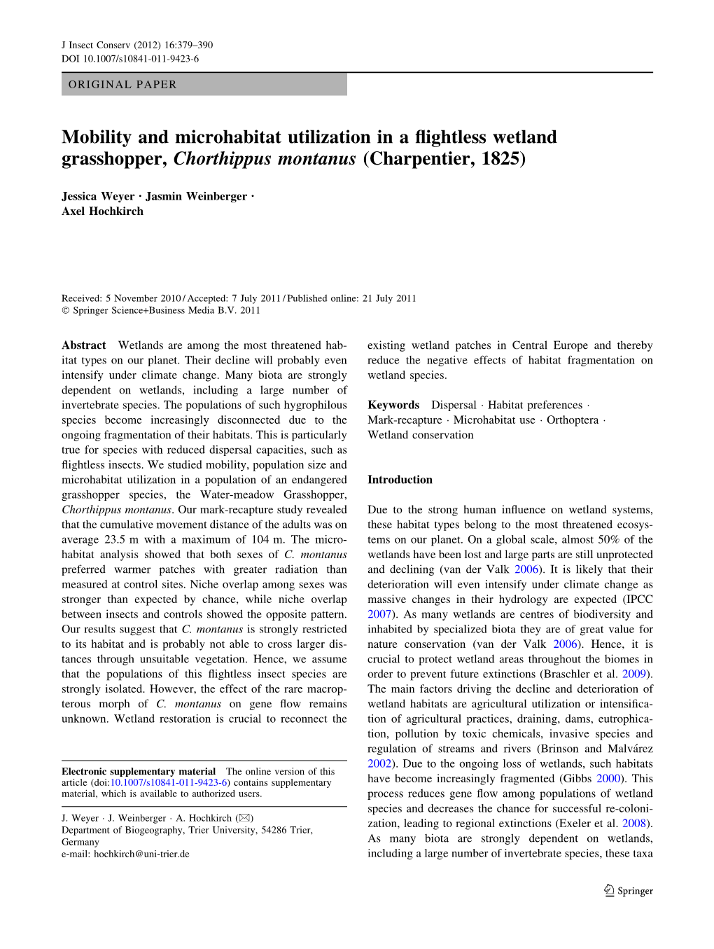 Mobility and Microhabitat Utilization in a Flightless Wetland