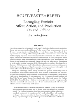 Cut/Paste+Bleed: Entangling Feminist Affect, Action, and Production On