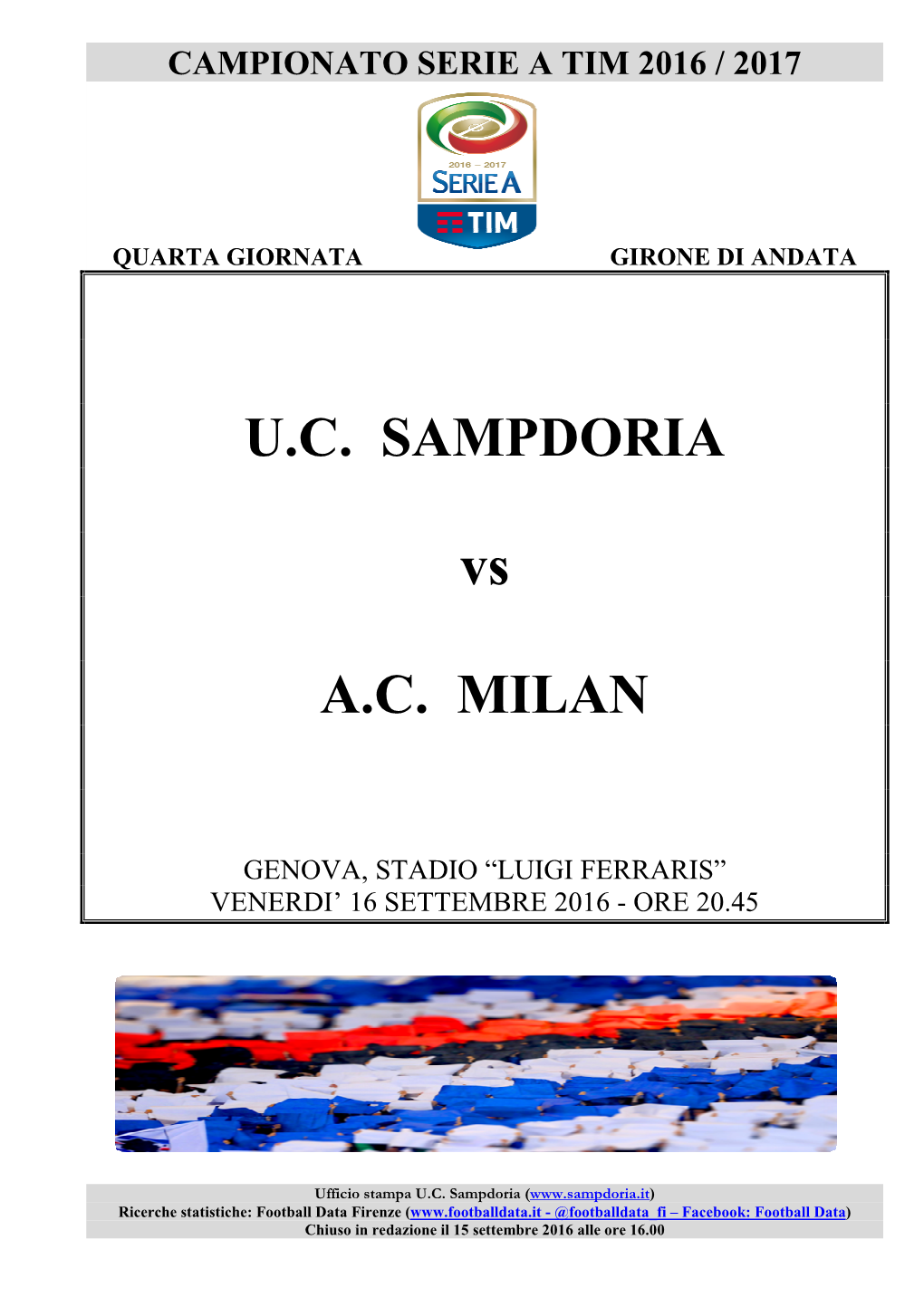 Sampdoria-Milan