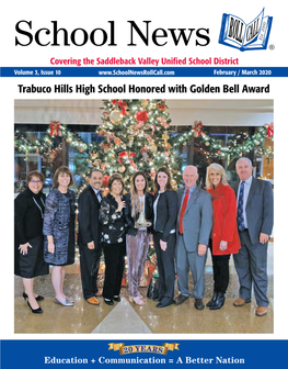 Trabuco Hills High School Honored with Golden Bell Award