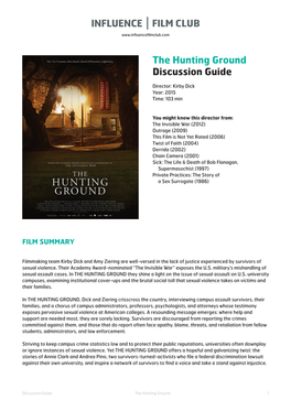 The Hunting Ground Discussion Guide
