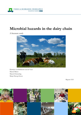 Microbial Hazards in the Dairy Chain a Literature Study