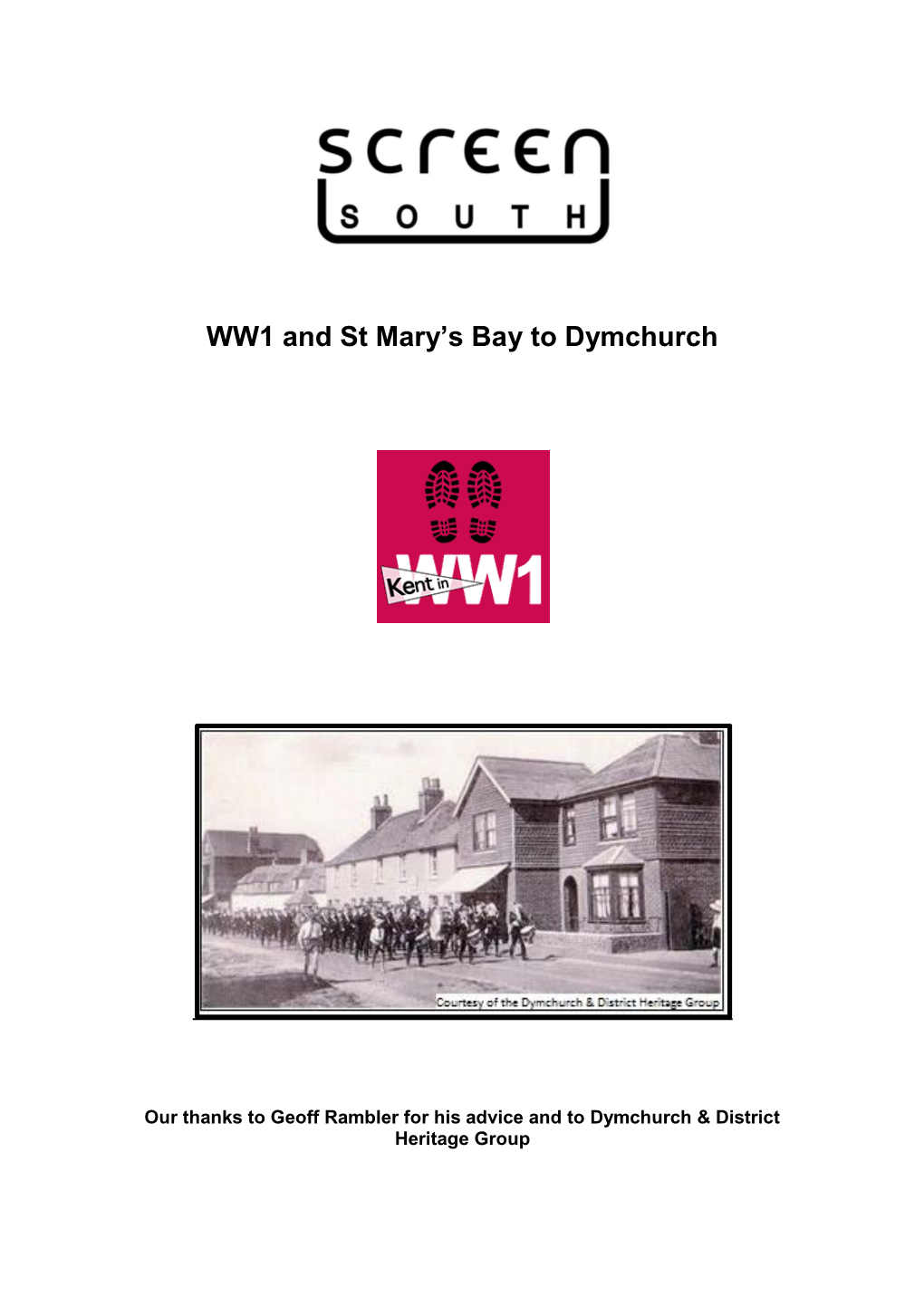 WW1 and St Mary's Bay to Dymchurch