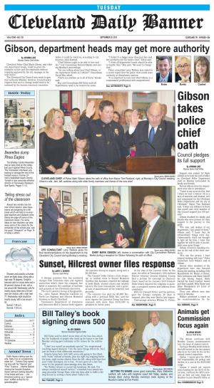 Gibson Takes Police Chief Oath