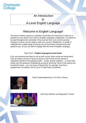 English Language Introduction to a Level.Pdf