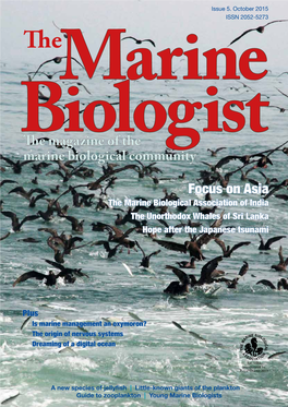 Marine Biologists Editorial Welcome to the Marine Biologist Systems, We Dream of a Digital Ocean Magazine