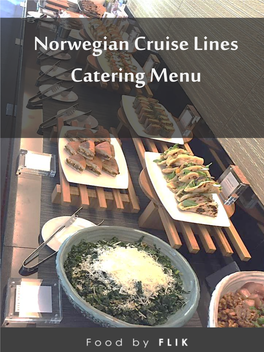 Norwegian Cruise Lines Catering Menu Ordering Guidelines