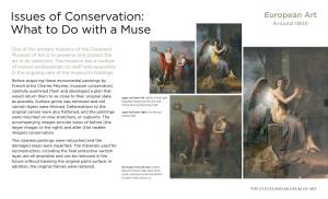 Issues of Conservation: What to Do with a Muse