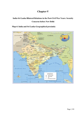Chapter-V India-Sri Lanka Bilateral
