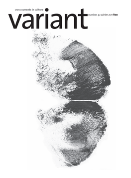 Variantnumber 42Winter 2011Free Cross Currents in Culture