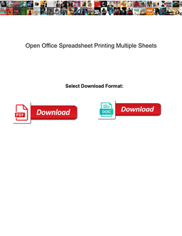 Open Office Spreadsheet Printing Multiple Sheets