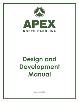 Design and Development Manual (Adobe PDF)
