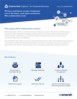 Why Capture IM & Collaboration Content?