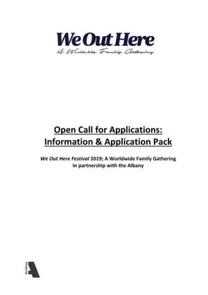 Information & Application Pack