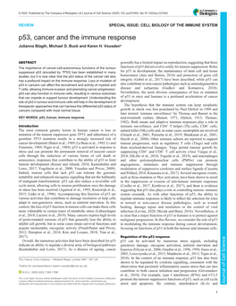 P53, Cancer and the Immune Response Julianna Blagih, Michael D