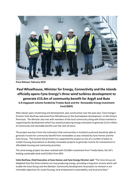 Paul Wheelhouse, Minister for Energy, Connectivity and The