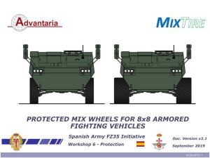 PROTECTED MIX WHEELS for 8X8 ARMORED FIGHTING VEHICLES