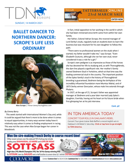 Tdn Europe • Page 2 of 8 • Thetdn.Com Sunday • 14 March 2021