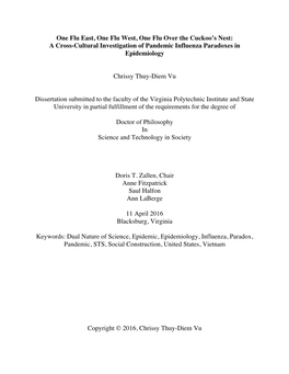 A Cross-Cultural Investigation of Pandemic Influenza Paradoxes in Epidemiology