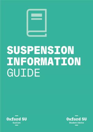 Suspension Information Guide