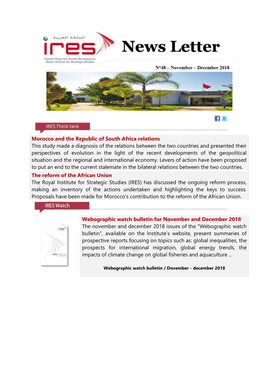 Morocco and the Republic of South Africa Relations This Study Made A